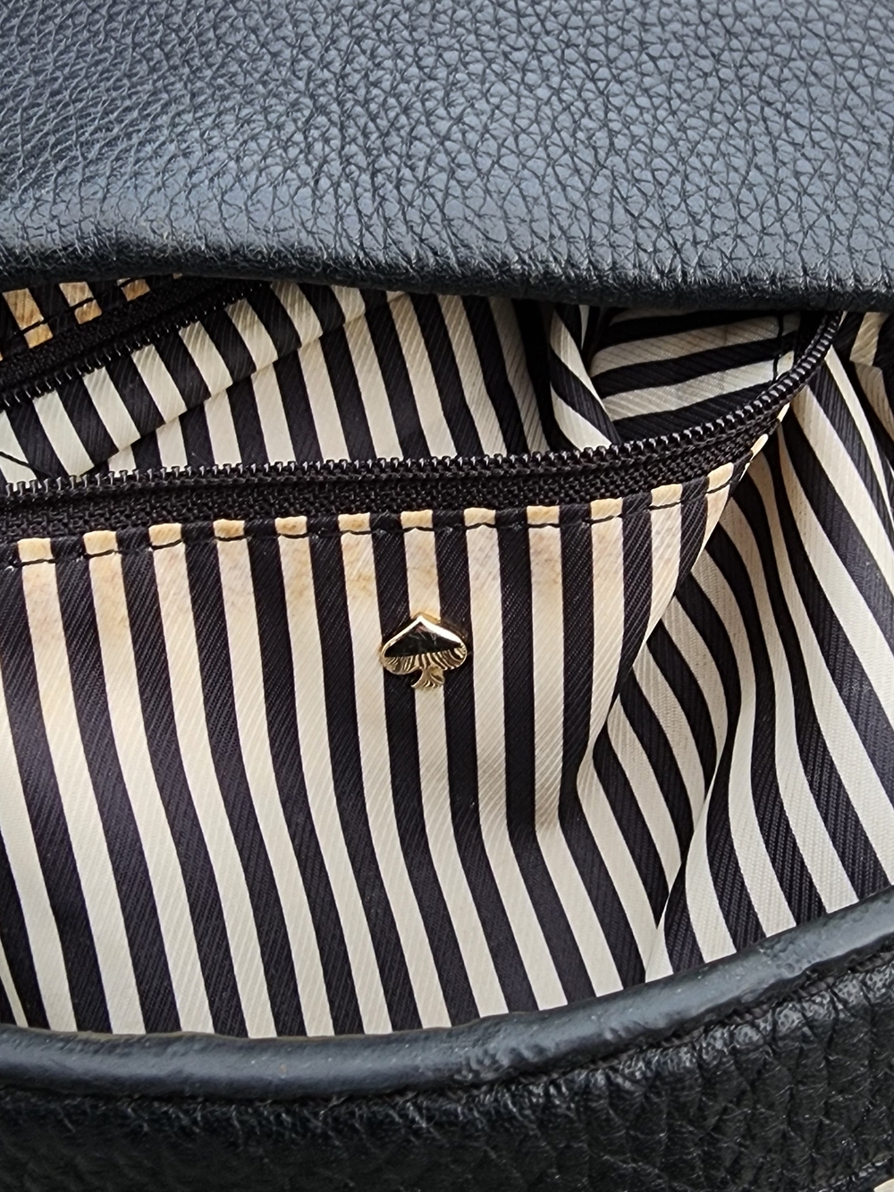kate spade Black, White & Tan Colorblock Leather Shoulder Bag - Picture 12 of 16